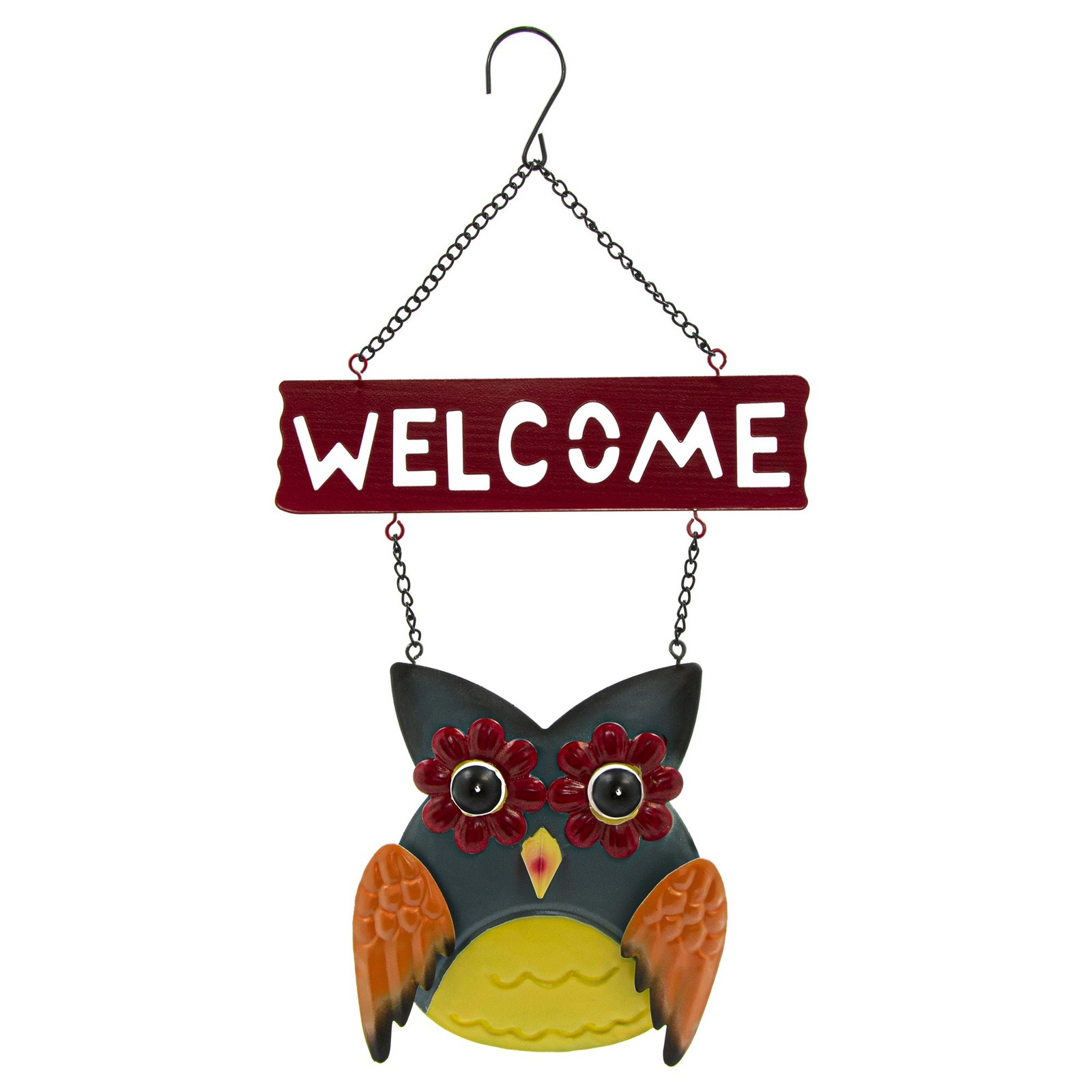 Урожайная Сова Декоративная металлическая дверь Висящая на стене Приветственный знак 15 x 6 2090₽
