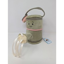 NWT Retired Jellycat Whimsy Garden Watering Can Plush Crinkle Rings Green Garden