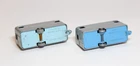 Matchbox Lesney MB 74 Mobile Refreshments Canteen x2 inc RARE LIGHT BLUE BASE