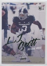 2019 Panini Luminance Rookie Green 13/49 LJ Scott #161 wd9
