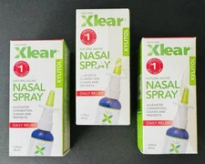 3x Xlear, Xylitol Saline Nasal Spray, Fast Relief, 1.5 fl oz, BB: 06/27 & 05/28