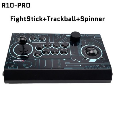FightBox R10-PRO Arcade Fight Stick With Trackball&Spinner Retro Game Controller