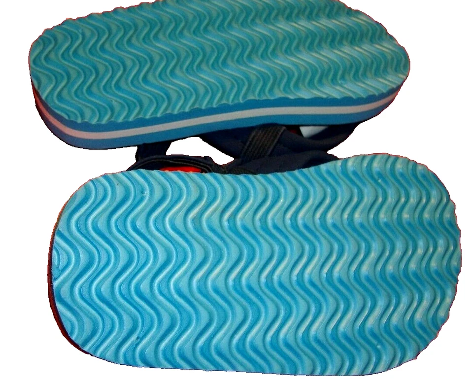 Chanclas con tema de playa para bebés niños pequeños niños niñas talla 5/6 pequeñas ~ sin cordones S2 Foto 3 de 3