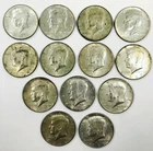 MIXED DATE KENNEDY HALF DOLLAR LOT OF 13 COINS TOTAL! VERY INCREDIBLE! NR #G2231