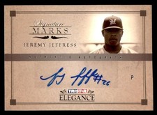 2007 TRISTAR Elegance Signature Marks #SM-JJ2 Jeremy Jeffress Autograph