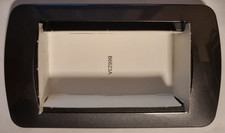 Placca BTicino Living L4804AC, 4 Moduli, Acciaio Scuro