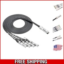 3-Meter 40G QSFP Breakout DAC Cable - Passive Twinax for High-Speed Networks