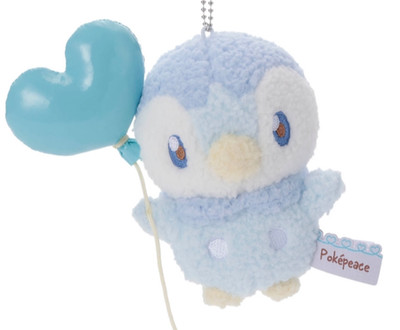 Takara Tomy A.R.T.S Pokemon Pokepeace Mellow Heart Piplup Plush Mascot Japan