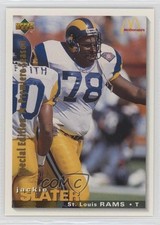 1995 Upper Deck McDonald's St Louis Rams Jackie Slater #McD22 HOF 0q3