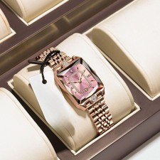 Womens Watch Stainless Steel Strap Quartz Watches Ladies Date Wristwatch P785 UK