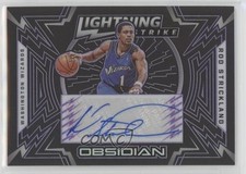 2020 Panini Obsidian Electric Etch Purple 39/75 Rod Strickland #LS-ROD Auto c6t