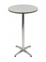 Alu Bistrotisch Aluminium Balkon Garten Tisch Tischplatte Ø 60 Cm Klappbar