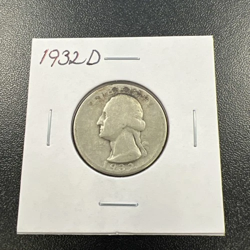1932-D Washington Quarter 25c - Key Date / Low Mintage / Circulated -No Reserve!