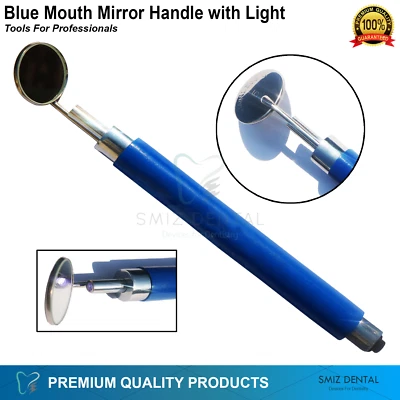 SMIZ DENTAL® Dental Mirror with Light LED Anti-Fog Mouth Mirror Dentist Inspection Mirror CE