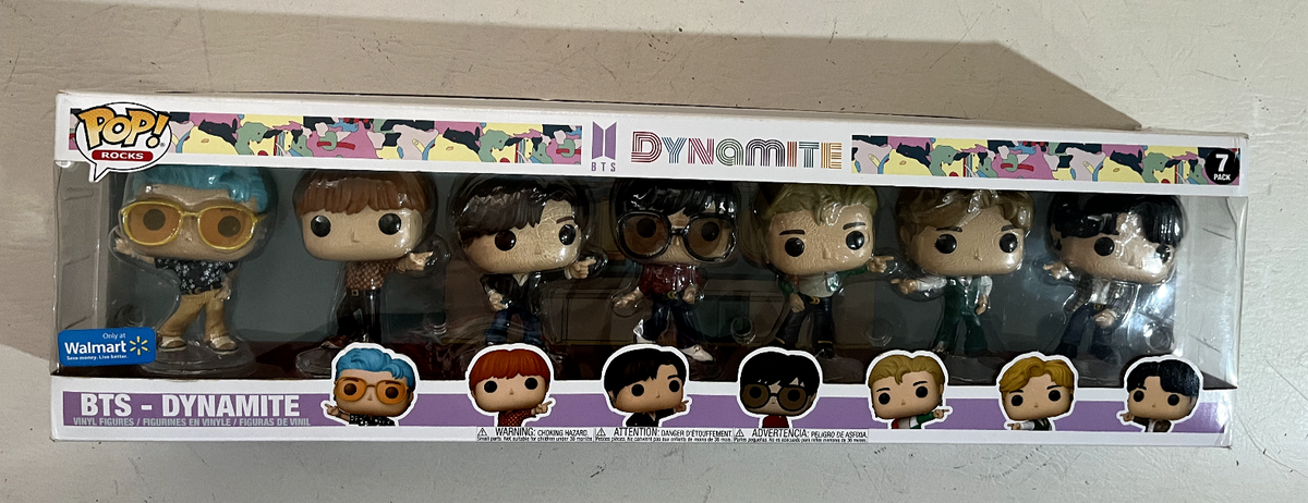 防弾少年団(BTS) - BTS funko pop dynamite　フィギュア7体パックセット Funko Pop! Rocks Vinyl Figures: 7PK BTS - Dynamite - Walmart