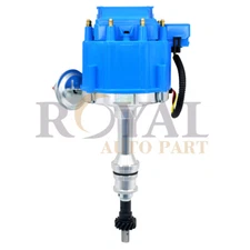 HEI Distributor For Ford Windsor SBF 351W Drop In One Wire w/ 65kv Coil Blue