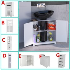 Waterproof Bathroom Free Standing Storage Cabinet  Wall/Under Sink Cabinet