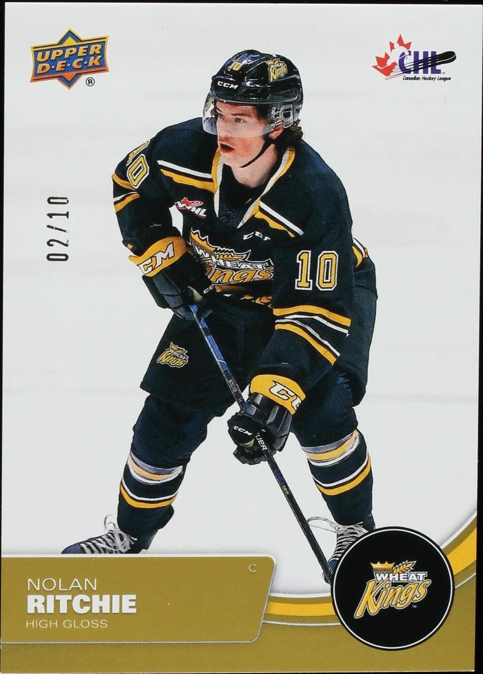 Nolan Ritchie 2021-22 Upper Deck CHL - Nolan Ritchie #21 High Gloss /10 (RC) for sale ...