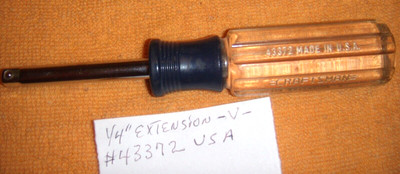 Vintage Craftsman 1/4'' Spinner Handle -V- 43372 - Made in U.S.A.   NOS