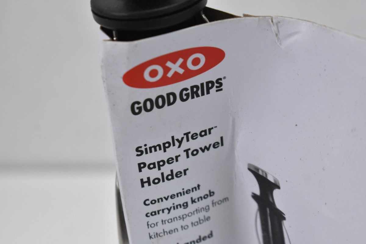 OXO Good Grips SimplyTear Standing Paper Towel Holder Stainless