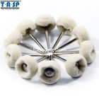 Rotary Wool Polishing Buffing 1/8" 3.2mm Shank Jewelry Metals 10 pcs