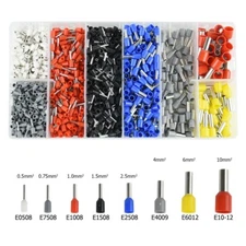 1200Pcs Terminal Wire Connectors Assorted Electrical Set Insulated Crimp Kit