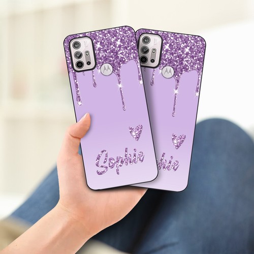 Printed Case For Motorola Moto G54 5G G24 G85 E14 Bling Personalised Phone Cover - Picture 50 of 121