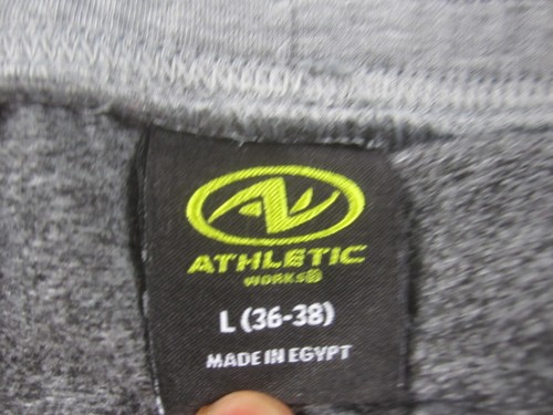 Athletic Wear Sweatpants Mens Large Gray Tapered Leg Pants Activewear Joggers - Picture 3 of 8