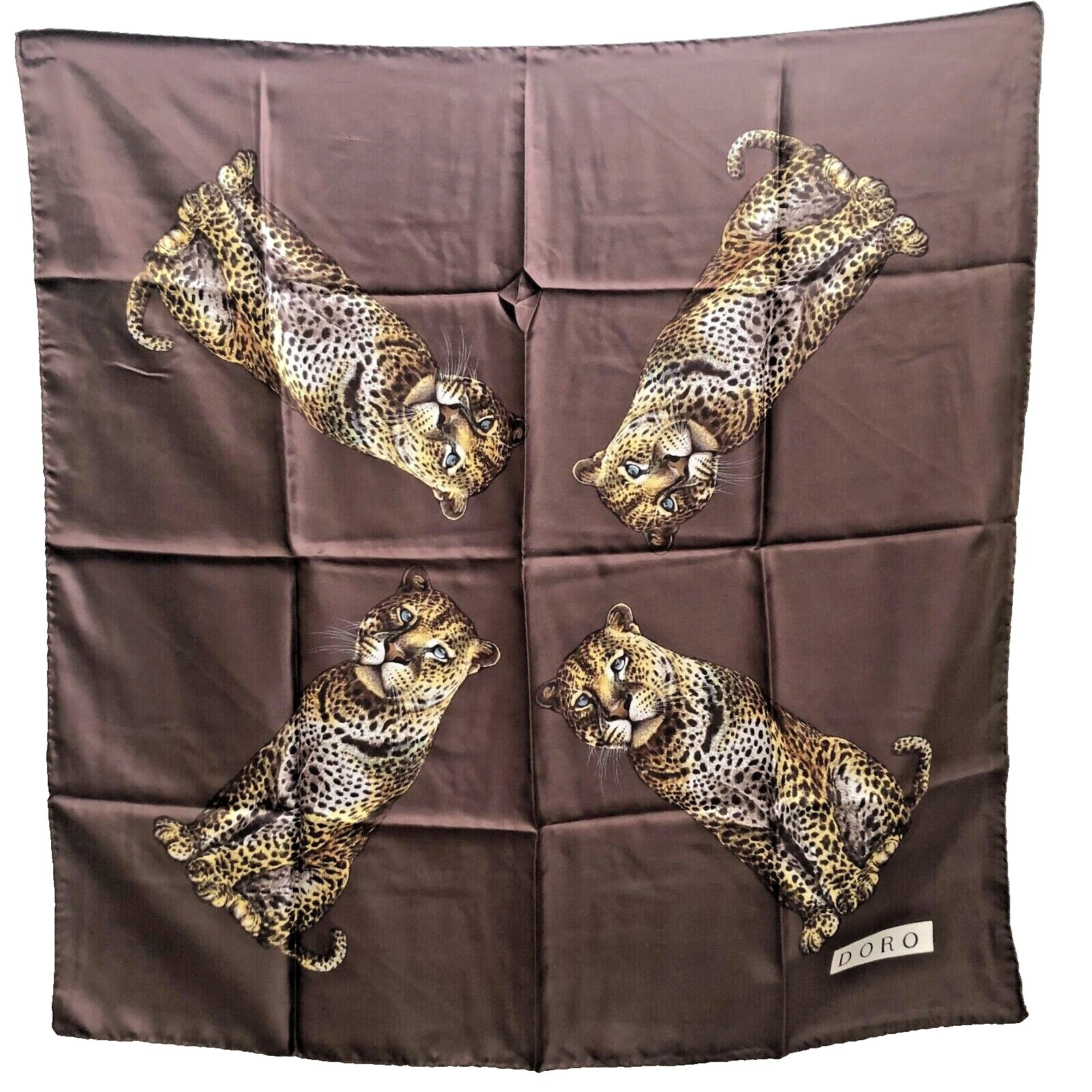 Glam Rock Marrón 1980s Accesorios Vintage