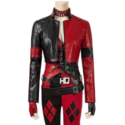 Margot Robbie The Suicide Squad Harley Quinn Live Fast Die Clown Jacket and Pant