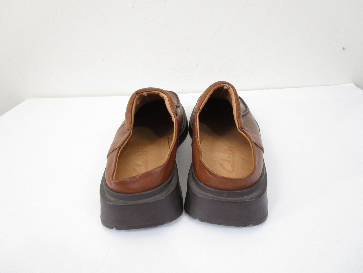 Clarks Mens Made In Italy Brown Leather Loafers Slip On Dress Shoes Size 9 Clarks Un Hugh Step Slip On Loafer (Men) - Brown Leather  main image 4