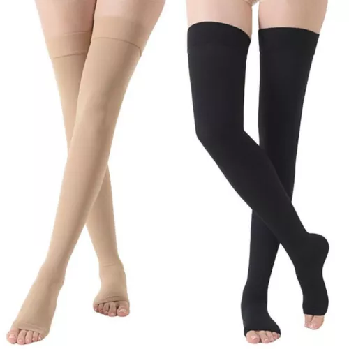 23-32 mmHG Kompressionsstrümpfe Schenkelstrümpfe AG, Klasse 2 Stützstrümpfe DE - Bild 2 von 33