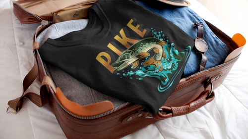 Camiseta Pike Divertida Northern Pike Pescador Camiseta Papá Pescador Pescador Abuelo - Vídeo 1 de 1