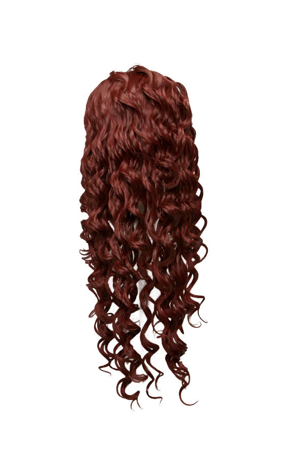 スパイラル ウイック 26'' Spiral Curly Lace Front Wig with 1'' lace no Bangs