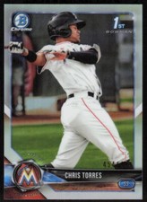 2018 Bowman Chrome REFRACTOR #BCP207 Chris Torres (/499)   - FREE SHIP