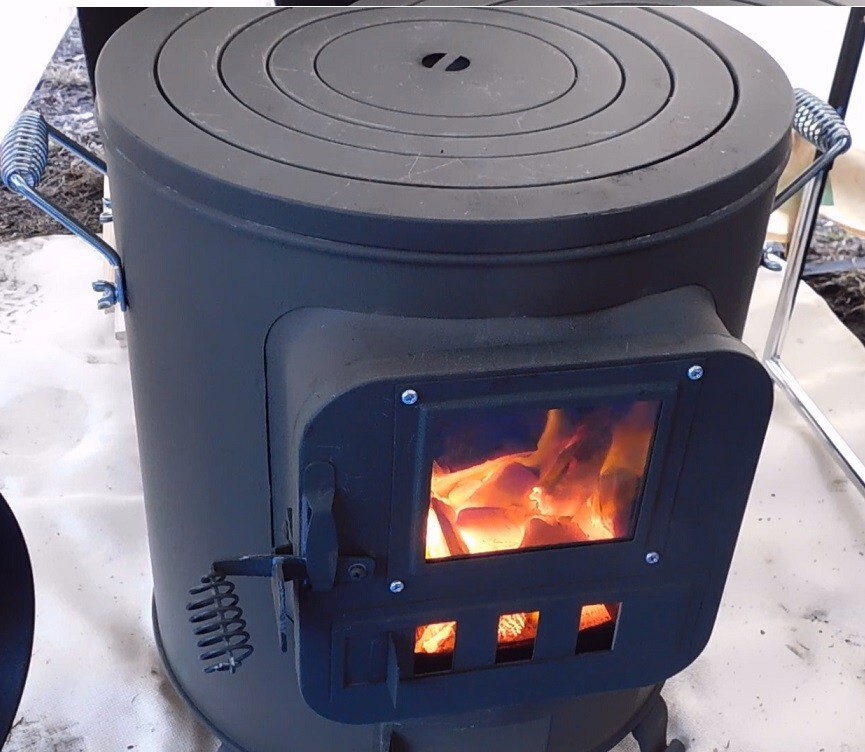 Honma Seisakusyo Yamazen Cooking Stove Black Wood Burning Fireplac