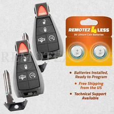 2 Remote For 2013 2014 2015 2016 2017 2018 Ram 1500 2500 Keyless Entry Key Fob