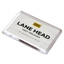 FRIDGE MAGNET - Lane Head, West Midlands - Lat/Long SJ9700