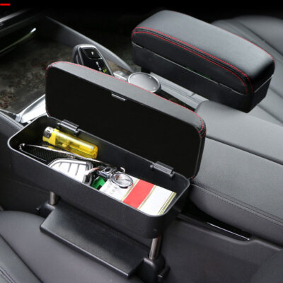 1x Black Armrest Box Elbow Support Center Console Arm Rest Adjustable Accessory 