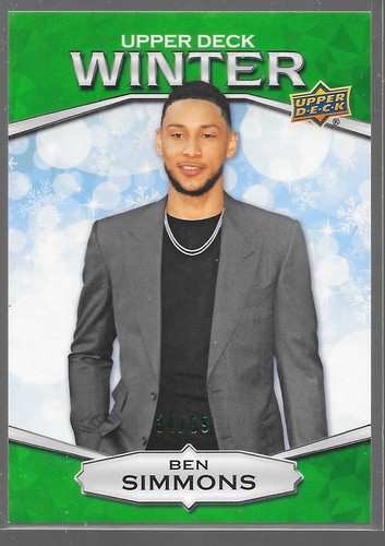 2018 Upper Deck Winter Green Ben Simmons /99 W-5 - Picture 2 of 2