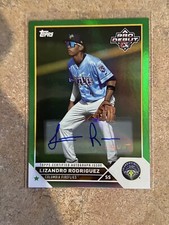 2023 Topps Pro Debut Lizandro Rodriguez Green Foil Auto #/99 Royals