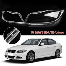 2x Cubierta de lente transparente para faros de xenón para BMW Serie 3 E90 E91 2005-2012
