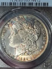 1884 0 $1 Morgan Dollar MS63 PCGS Toned