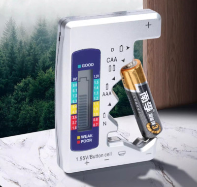 Battery Charge Tester Capacity Meter LCD Screen Remaining Power Display