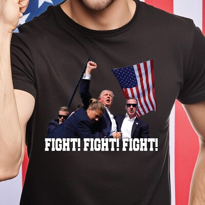 Trump Invincible Trump Fight! Fight! Fight! T-Shirt Donald Trump Defiant 2024 MAGA ...