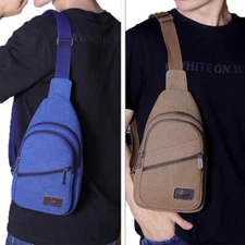 Men Backpack Tactical Sling Bag Chest Shoulder Fanny Pack Crossbody Sport Travel