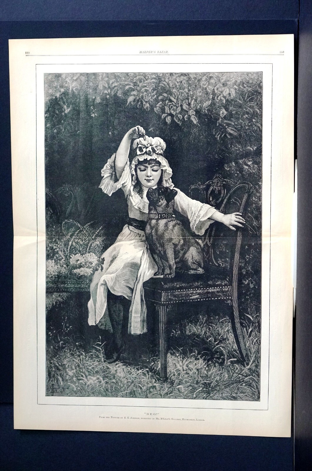 From Young Girl Engraving Print
