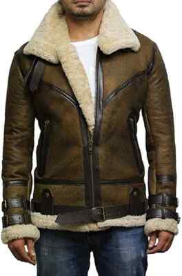 b3 sheepskin bomber jacket