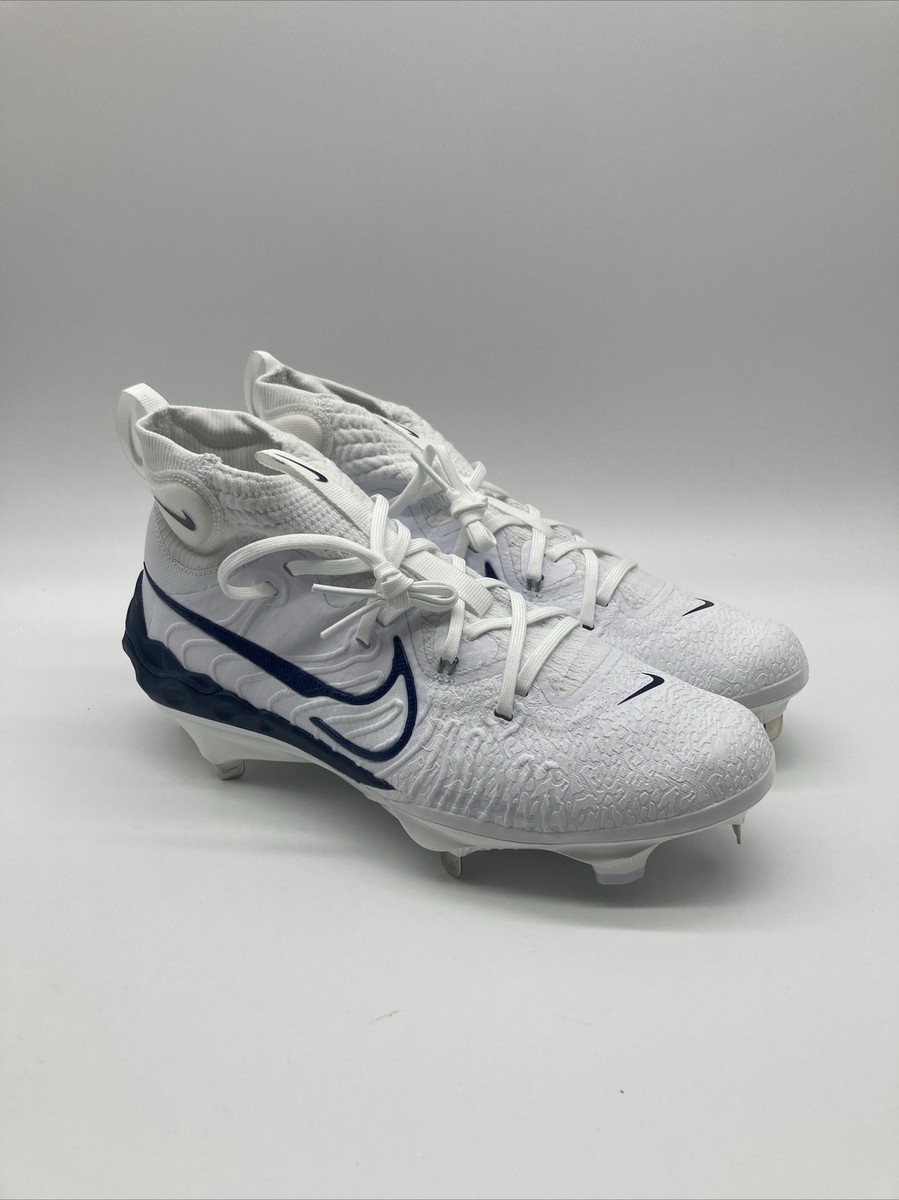 Nike Alpha Huarache NXT Baseball Cleats White Navy DJ6517-103