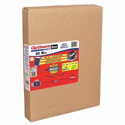 Optimate 20w Solar Panel Motorcycle Battery Charger Maintainer Fully Automatic - Picture 3 of 3